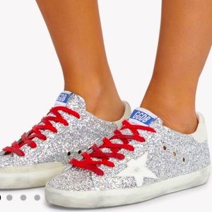 GOLDEN GOOSE Superstar Glitter Low-Top Sneakers